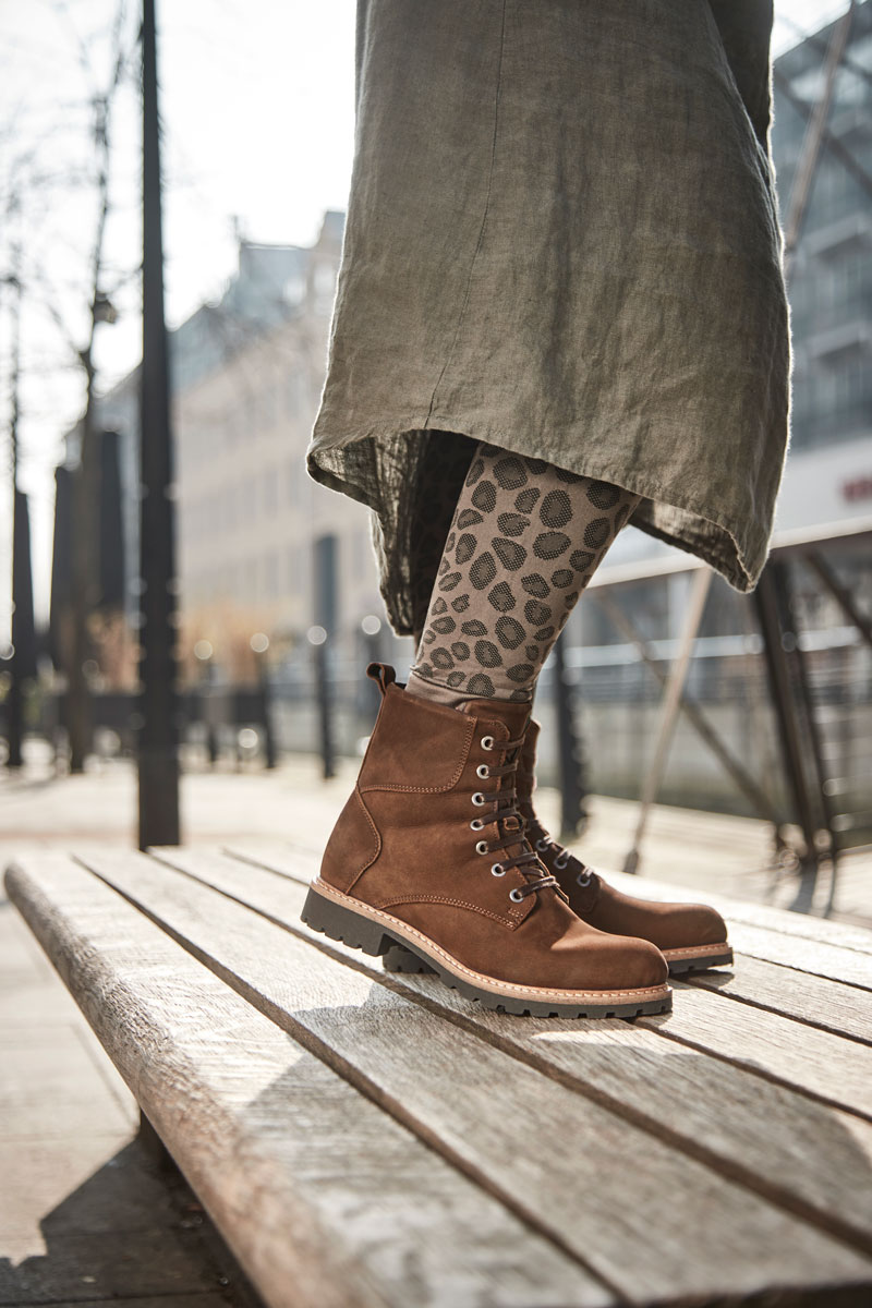 Lace up shop boots womens brown