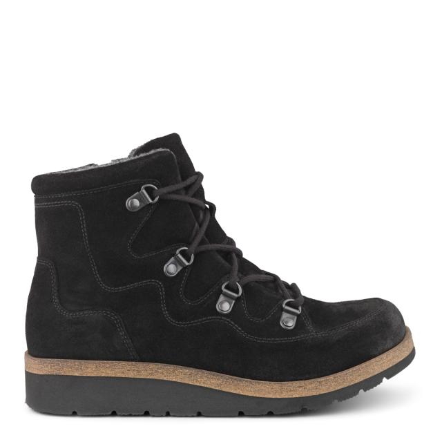 Women´s lace-up boot with zipper and lining