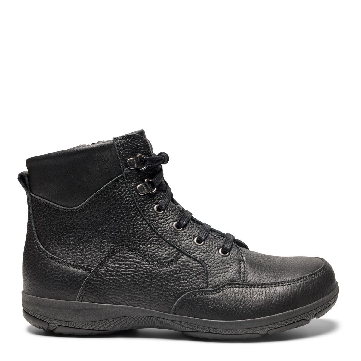 Lace-up boot for women - with zipper and lining