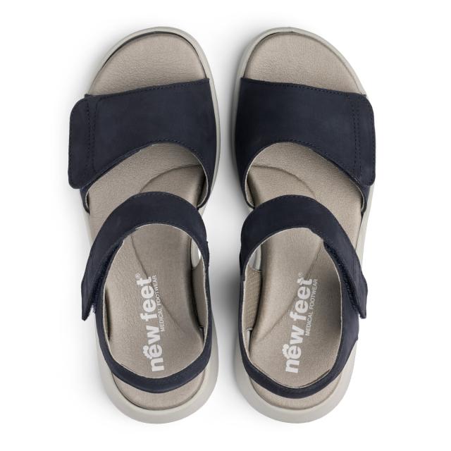 Women´s sandal with two velcro strap and  heel strap